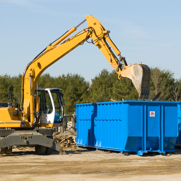 what size residential dumpster rentals are available in Los Indios Texas